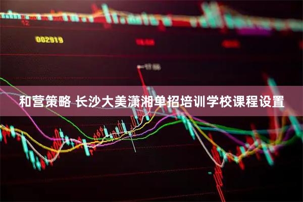 和营策略 长沙大美潇湘单招培训学校课程设置
