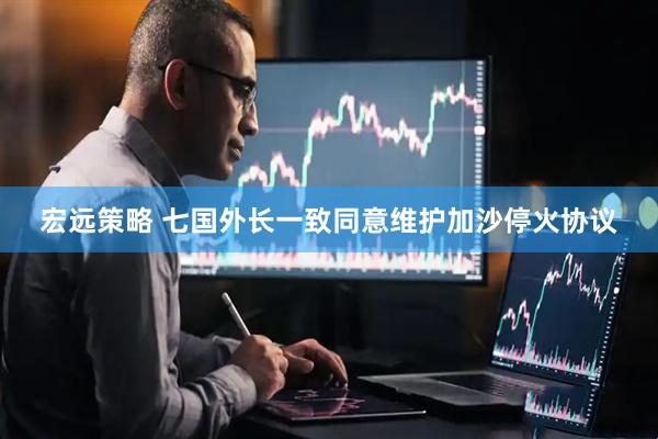 宏远策略 七国外长一致同意维护加沙停火协议
