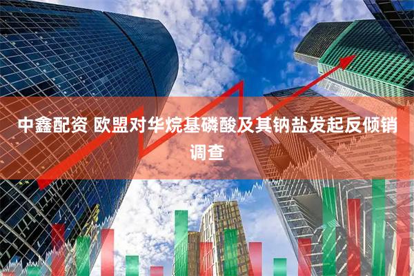 中鑫配资 欧盟对华烷基磷酸及其钠盐发起反倾销调查